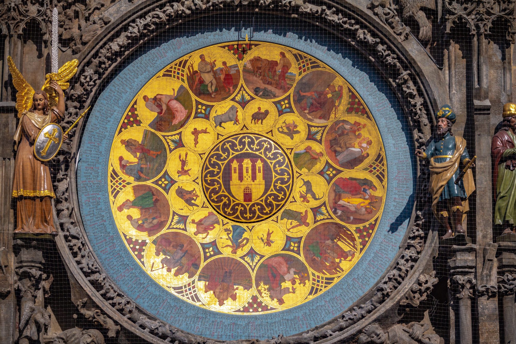 Photo of the Calendar dial on Astronomical Clock in Prague